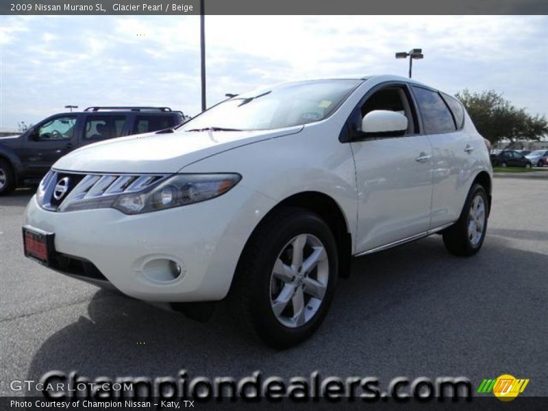Glacier Pearl / Beige 2009 Nissan Murano SL