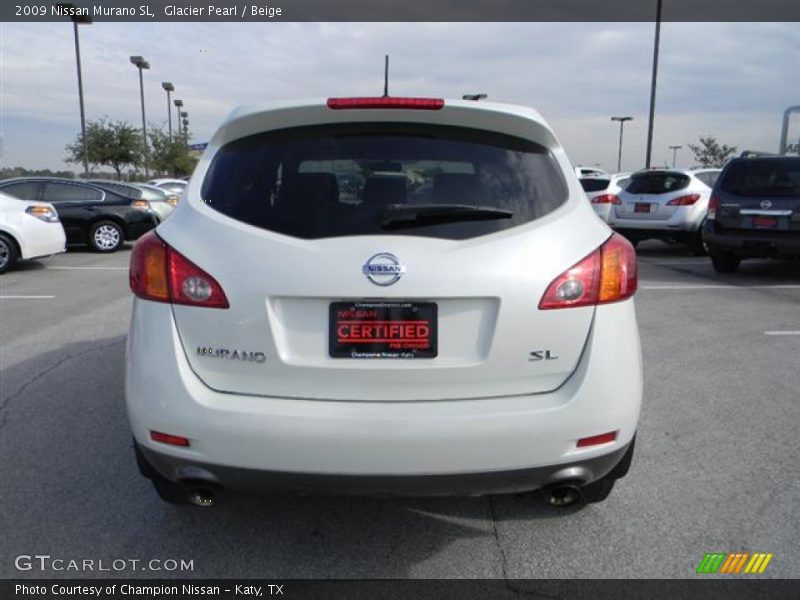 Glacier Pearl / Beige 2009 Nissan Murano SL