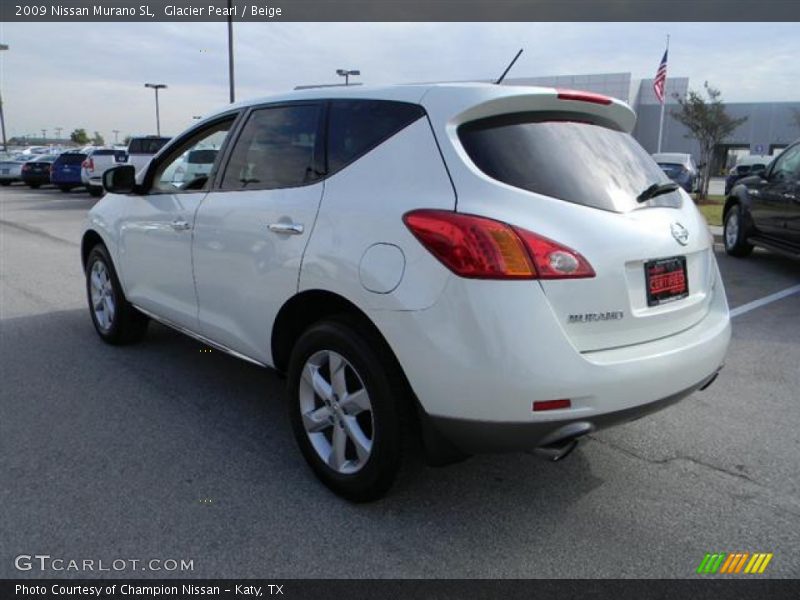 Glacier Pearl / Beige 2009 Nissan Murano SL