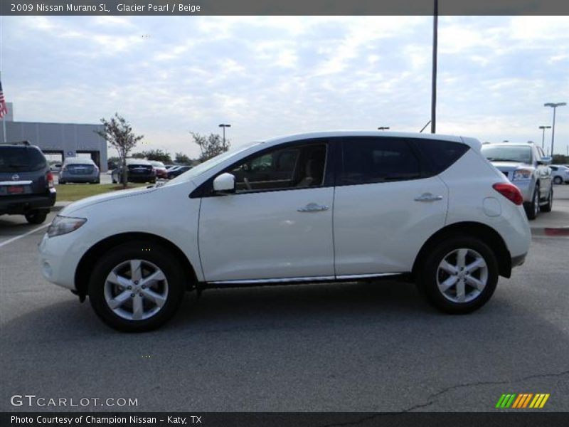 Glacier Pearl / Beige 2009 Nissan Murano SL