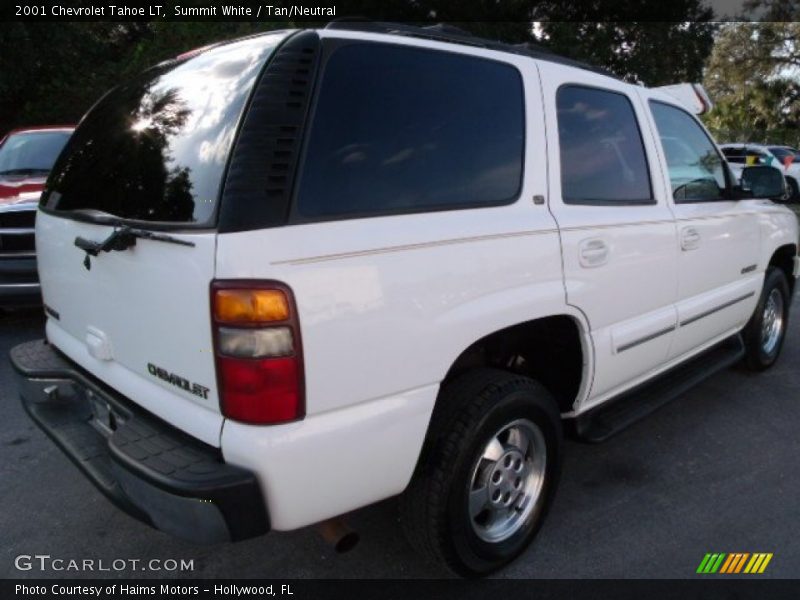Summit White / Tan/Neutral 2001 Chevrolet Tahoe LT