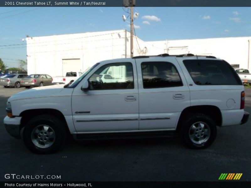 Summit White / Tan/Neutral 2001 Chevrolet Tahoe LT
