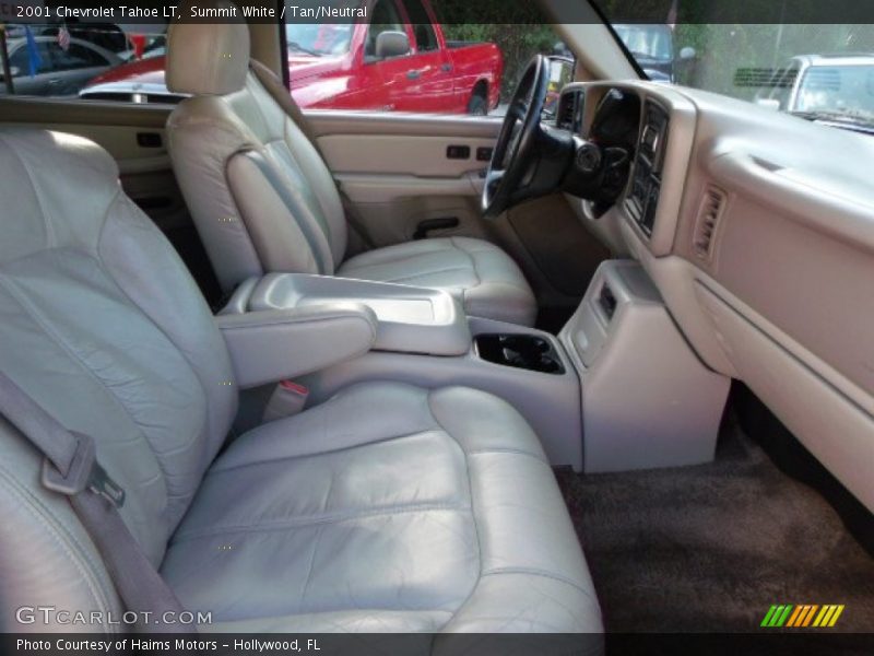 Summit White / Tan/Neutral 2001 Chevrolet Tahoe LT