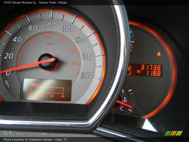 Glacier Pearl / Beige 2009 Nissan Murano SL