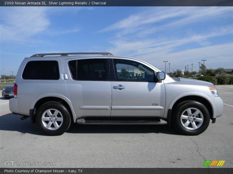 Silver Lightning Metallic / Charcoal 2009 Nissan Armada SE
