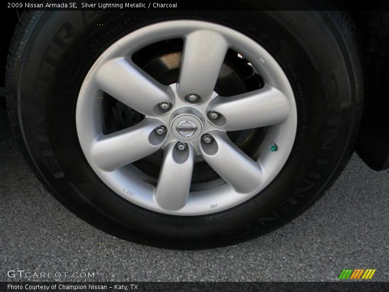 Silver Lightning Metallic / Charcoal 2009 Nissan Armada SE