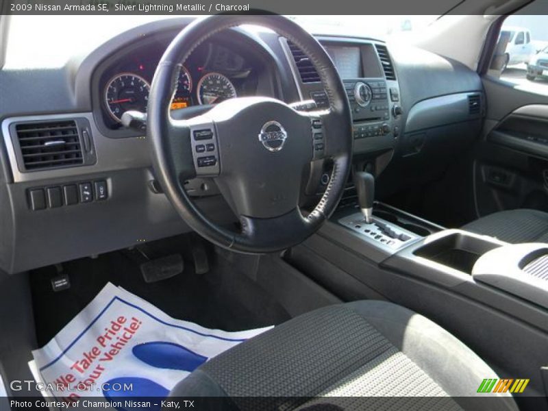Silver Lightning Metallic / Charcoal 2009 Nissan Armada SE