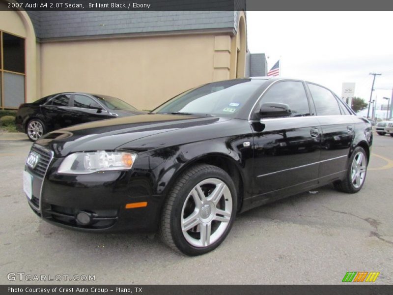 Brilliant Black / Ebony 2007 Audi A4 2.0T Sedan