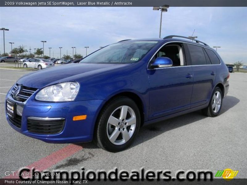 Laser Blue Metallic / Anthracite 2009 Volkswagen Jetta SE SportWagen