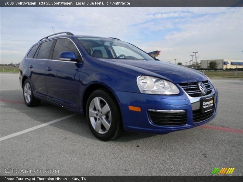 Laser Blue Metallic / Anthracite 2009 Volkswagen Jetta SE SportWagen