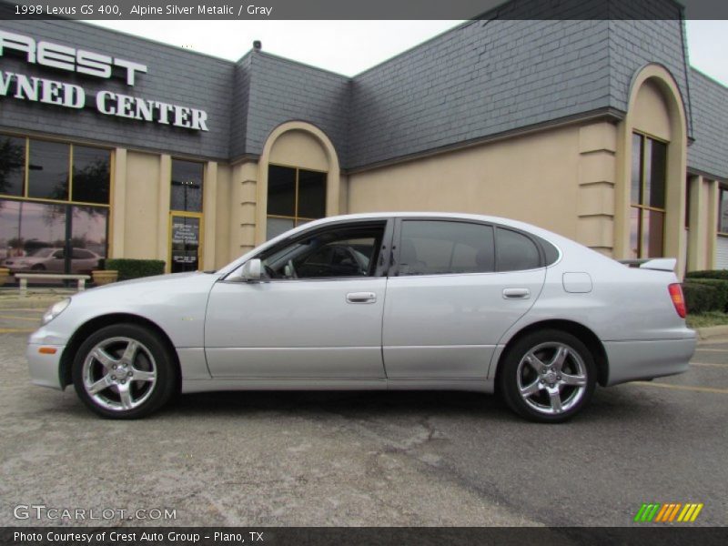 Alpine Silver Metalic / Gray 1998 Lexus GS 400