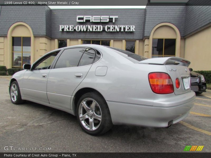 Alpine Silver Metalic / Gray 1998 Lexus GS 400