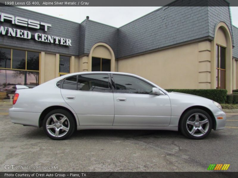 Alpine Silver Metalic / Gray 1998 Lexus GS 400