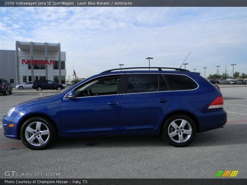 Laser Blue Metallic / Anthracite 2009 Volkswagen Jetta SE SportWagen