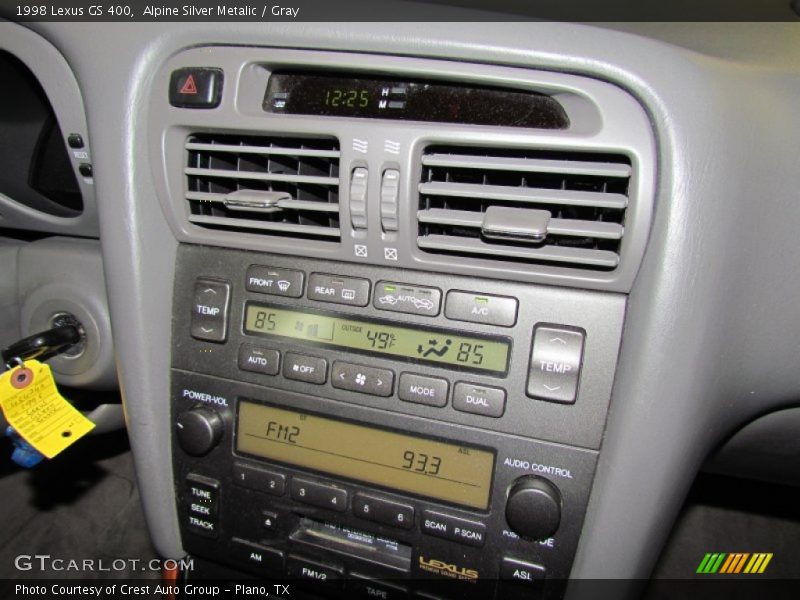 Alpine Silver Metalic / Gray 1998 Lexus GS 400