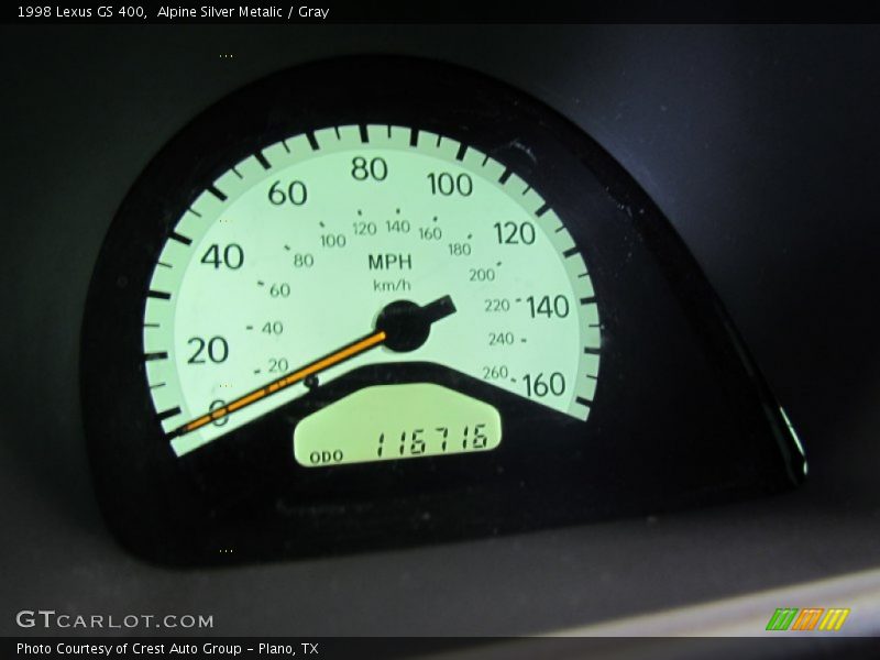 Alpine Silver Metalic / Gray 1998 Lexus GS 400