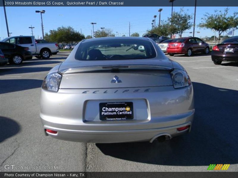 Quicksilver Pearl / Dark Charcoal 2009 Mitsubishi Eclipse GS Coupe