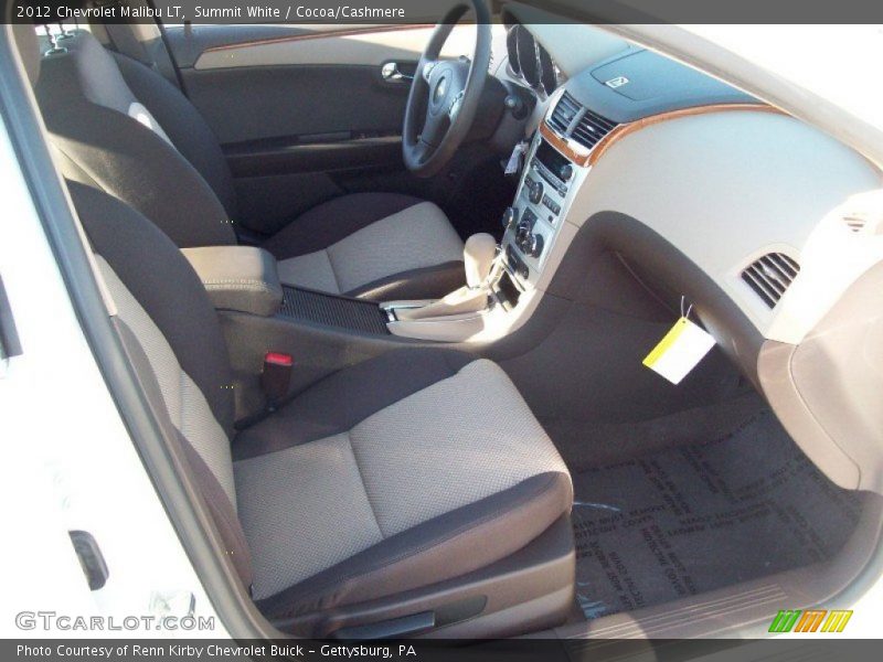 Summit White / Cocoa/Cashmere 2012 Chevrolet Malibu LT