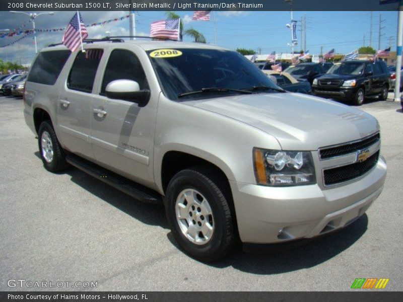 Silver Birch Metallic / Light Titanium/Dark Titanium 2008 Chevrolet Suburban 1500 LT