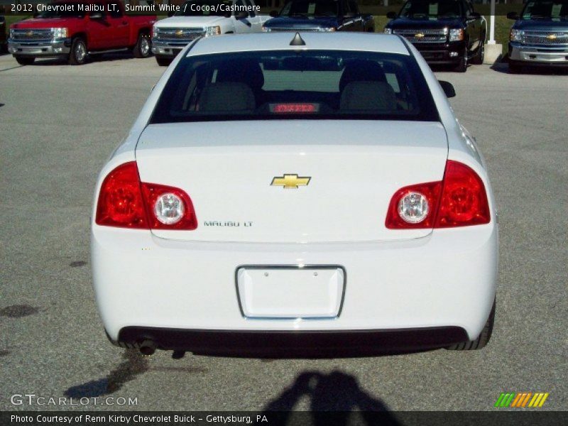 Summit White / Cocoa/Cashmere 2012 Chevrolet Malibu LT