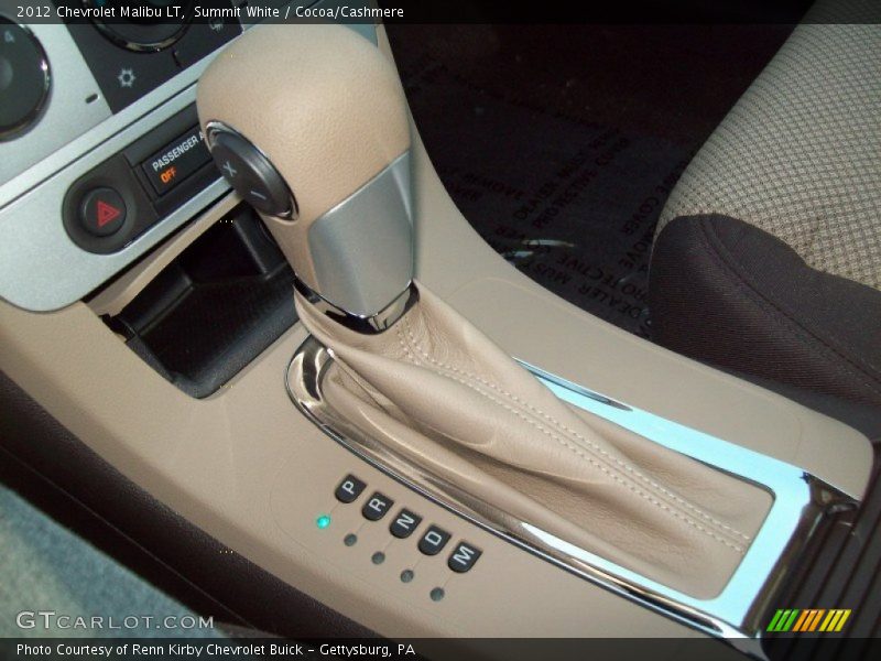 Summit White / Cocoa/Cashmere 2012 Chevrolet Malibu LT