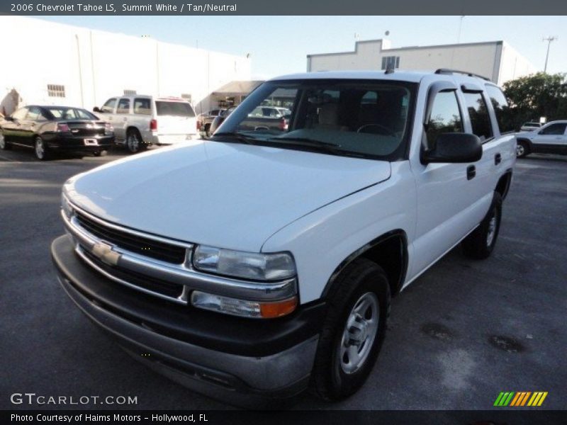 Summit White / Tan/Neutral 2006 Chevrolet Tahoe LS