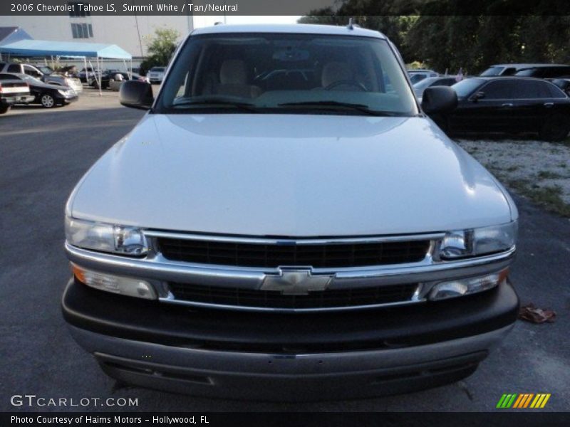 Summit White / Tan/Neutral 2006 Chevrolet Tahoe LS