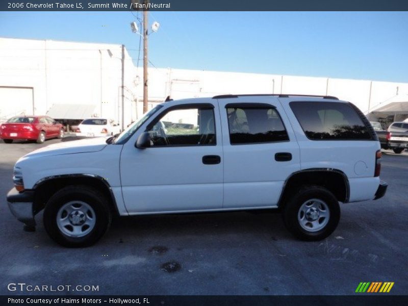 Summit White / Tan/Neutral 2006 Chevrolet Tahoe LS