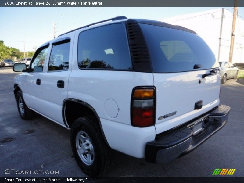 Summit White / Tan/Neutral 2006 Chevrolet Tahoe LS
