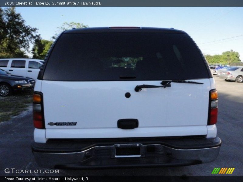 Summit White / Tan/Neutral 2006 Chevrolet Tahoe LS