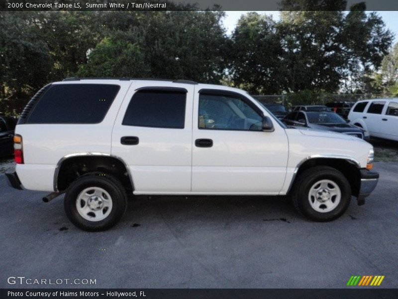 Summit White / Tan/Neutral 2006 Chevrolet Tahoe LS