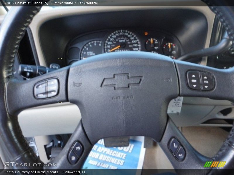 Summit White / Tan/Neutral 2006 Chevrolet Tahoe LS