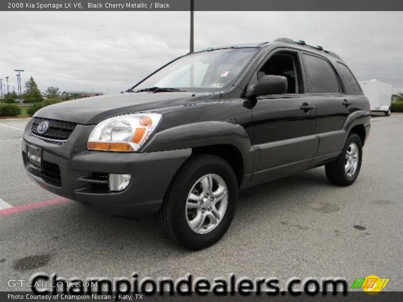 Black Cherry Metallic / Black 2008 Kia Sportage LX V6