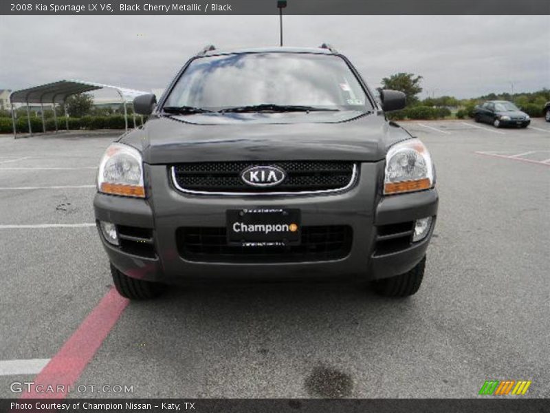Black Cherry Metallic / Black 2008 Kia Sportage LX V6