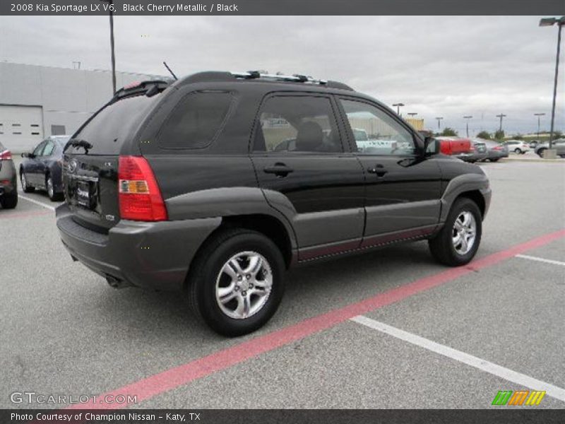 Black Cherry Metallic / Black 2008 Kia Sportage LX V6