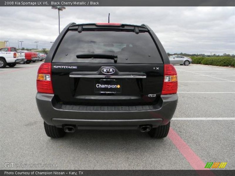 Black Cherry Metallic / Black 2008 Kia Sportage LX V6