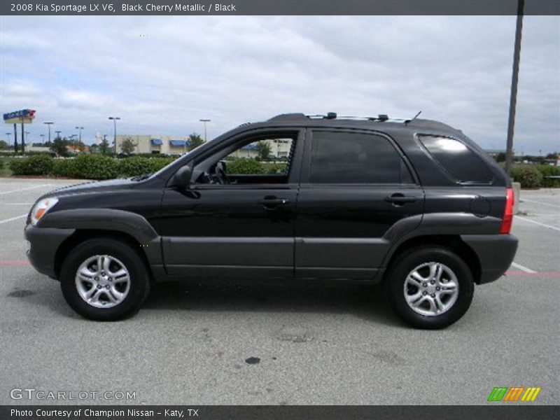 Black Cherry Metallic / Black 2008 Kia Sportage LX V6