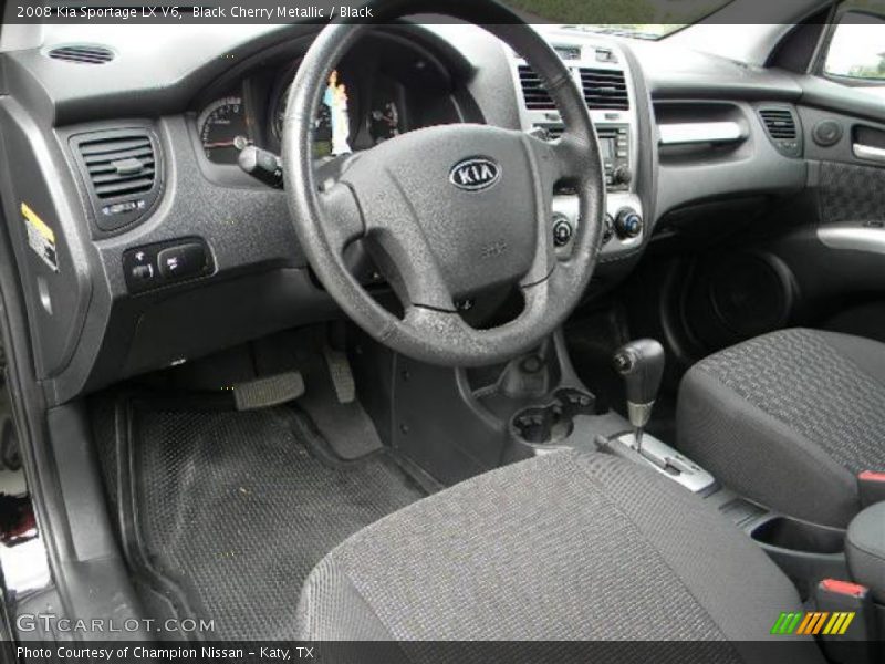 Black Cherry Metallic / Black 2008 Kia Sportage LX V6