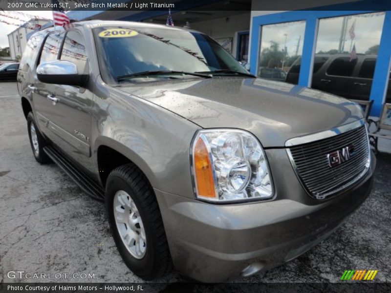 Silver Birch Metallic / Light Titanium 2007 GMC Yukon SLT
