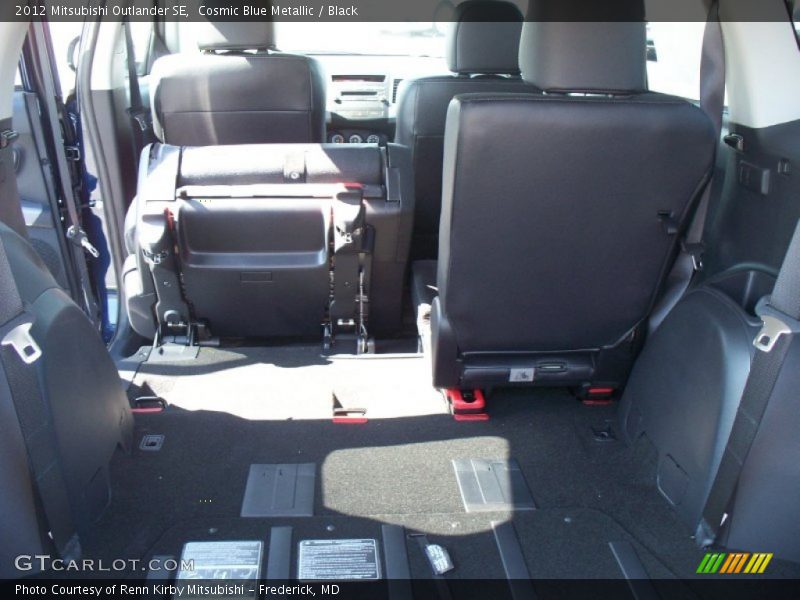Cosmic Blue Metallic / Black 2012 Mitsubishi Outlander SE