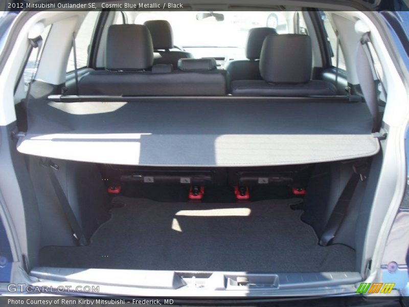 Cosmic Blue Metallic / Black 2012 Mitsubishi Outlander SE