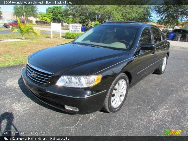 Ebony Black / Beige 2006 Hyundai Azera Limited
