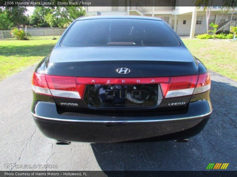 Ebony Black / Beige 2006 Hyundai Azera Limited