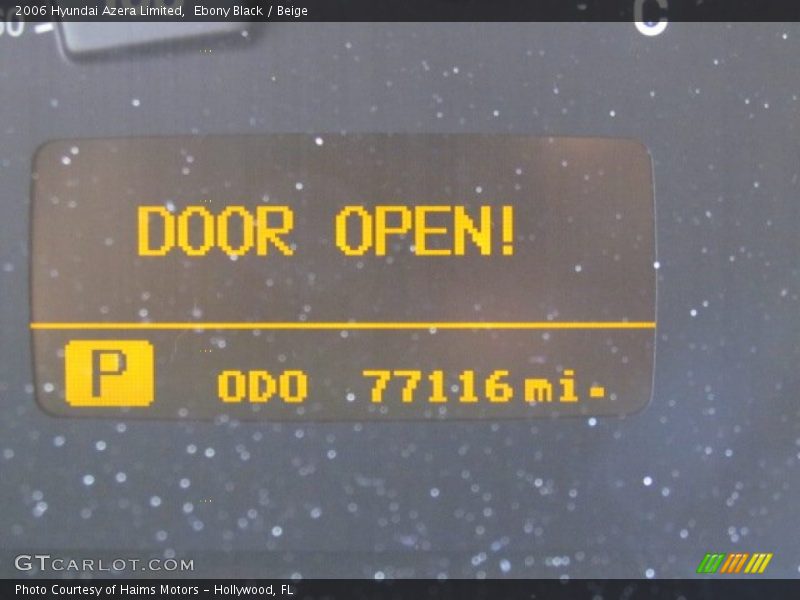 Ebony Black / Beige 2006 Hyundai Azera Limited