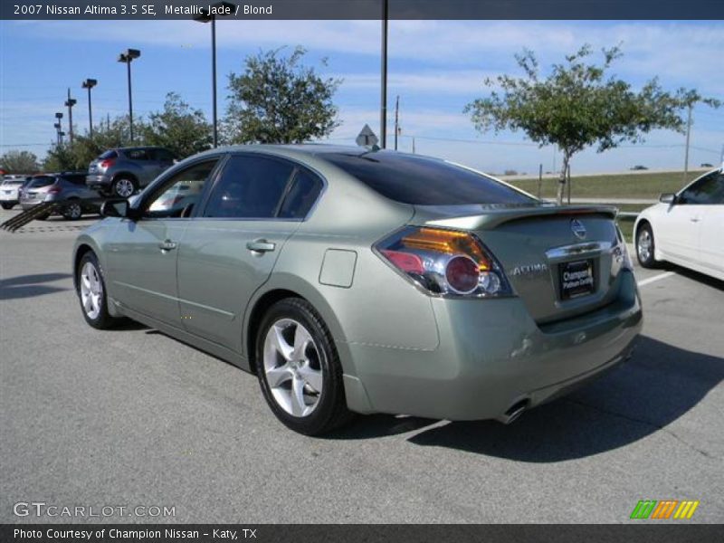 Metallic Jade / Blond 2007 Nissan Altima 3.5 SE