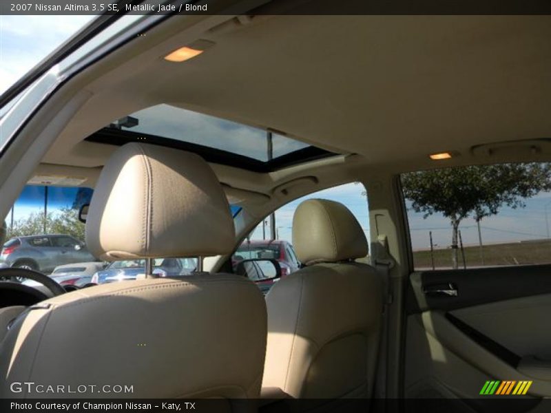 Metallic Jade / Blond 2007 Nissan Altima 3.5 SE