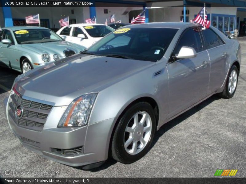 Light Platinum / Ebony 2008 Cadillac CTS Sedan