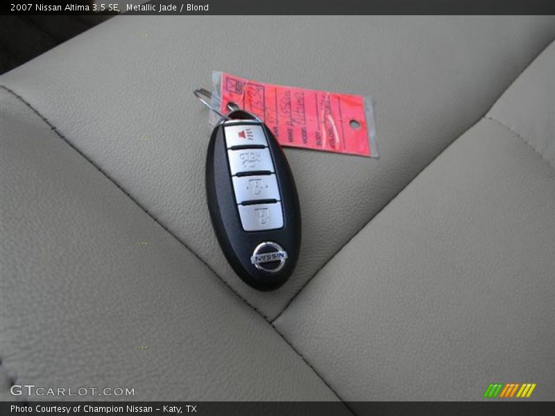 Metallic Jade / Blond 2007 Nissan Altima 3.5 SE