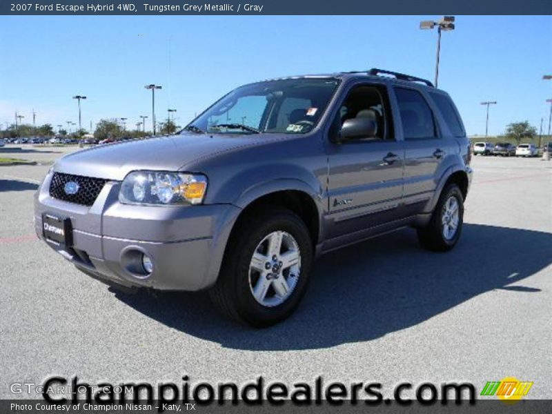 Tungsten Grey Metallic / Gray 2007 Ford Escape Hybrid 4WD