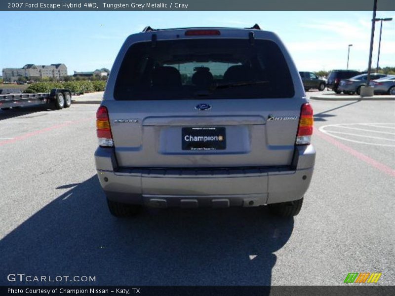 Tungsten Grey Metallic / Gray 2007 Ford Escape Hybrid 4WD